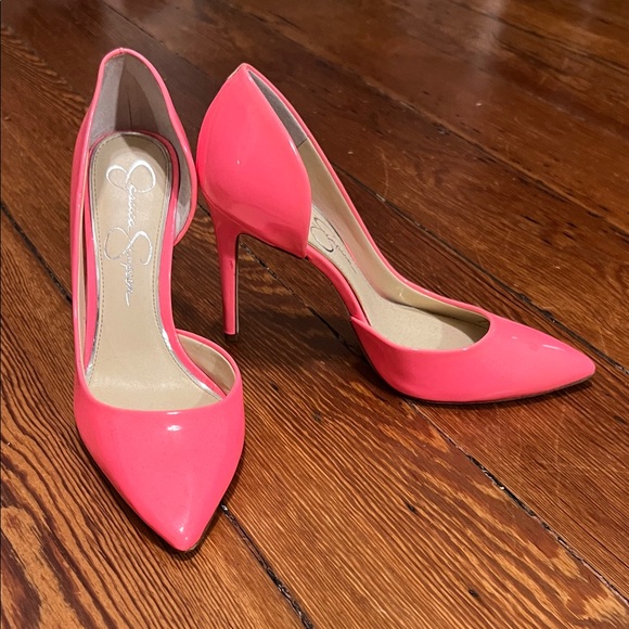 Jessica Simpson Pink Stiletto Heels - Picture 1 of 4